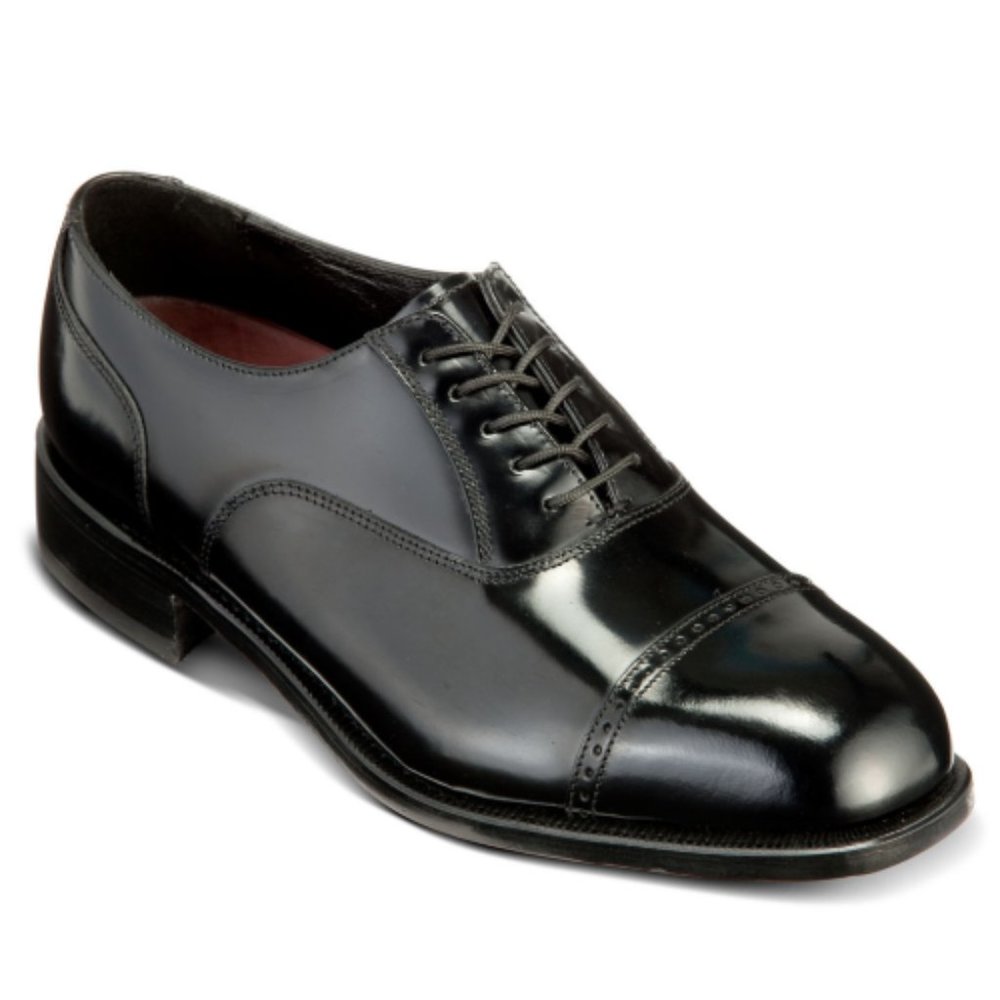 Black Florsheim Lexington Men's Cap-Toe Dress Shoe